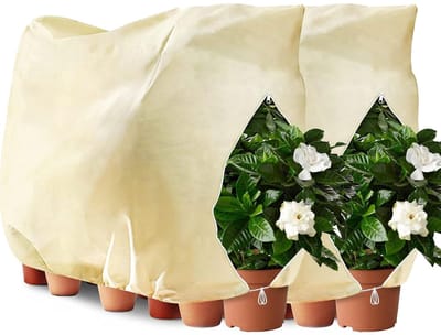 Unyqoos® Winterbescherming voor planten met ritssluiting en trekkoord 120x180 cm