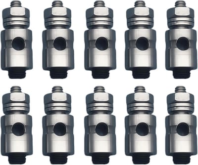 Verstelbare Duwstang Connectoren - Snelkoppelingen Set - Model Vliegtuig Boot - Ijzeren Constructie - Meerdere Maten - Zilver