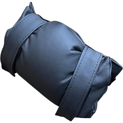 Buitenkraanhoes PU Leer Katoen Vorstbescherming Isolatie Herbruikbaar Buiten Tuinkraan gray