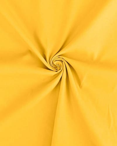 Poplin Katoen Uni Stof per Meter – Geel – Glad & Stevig – 100% Katoen – Voor Kleding & Decoratie