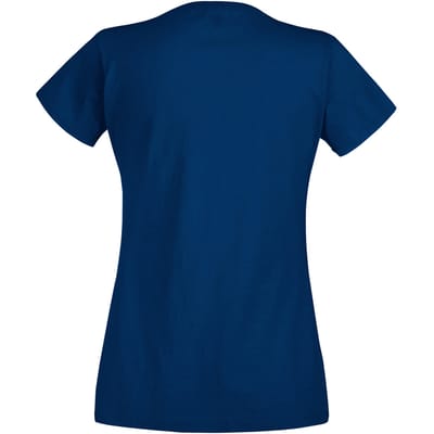Fruit of the Loom Dames/vrouwen Lady-Fit Valueweight Short Sleeve T-Shirt (Pak van 5) (Marine)