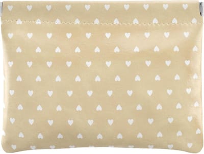 Schattige kleine make-up tas met stippen, waterdicht en zonder rits, ideaal voor cosmetica en toilettas met vakken voor onderweg