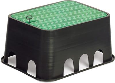 Irrigatieboog Klein - Waterafvoer Container - Bodem Drainage - Anti-diefstal Sluiting - 24 x 27 x 17.5 cm - Zwart