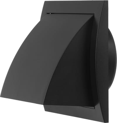 100 mm Ventilatierooster met Terugslagsluiter - Ronde Kunststof Rooster voor Binnen en Buitengebruik