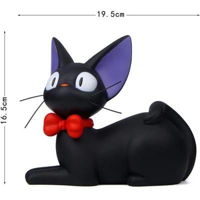 Tirelire à manivelle en forme de chat noir mignon avec rangement en gomme de glucose pour la décoration Tirelire créative en forme de chat noir avec gomme de glucose black