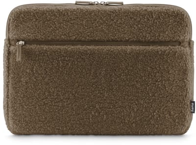 Hama Cozy laptopsleeve - 14,1inch geschikt tot 15,6 - Zachte teddy afwerking - Mocca