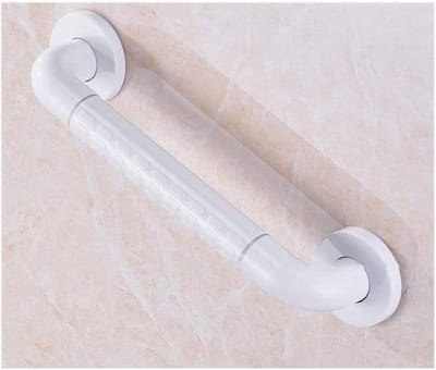 Veiligheidsbeugel Badkamer - Grijpbeugel Douche - Valpreventie Thuis - Explosieveilige Nylon - 30-88 cm Lengte - Wit