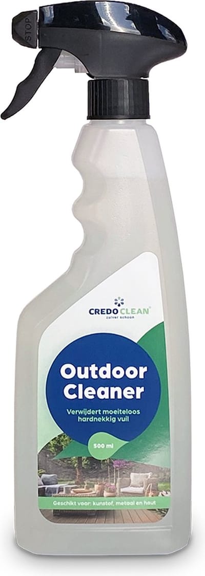 Tuinmeubel Reiniger – Credo Clean Outdoor Cleaner – Verwijdert vuil & aanslag – Reinigt kunststof plantenbakken & tuinmeubelen – 500 ml