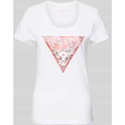 T-shirt met strass-steentjes