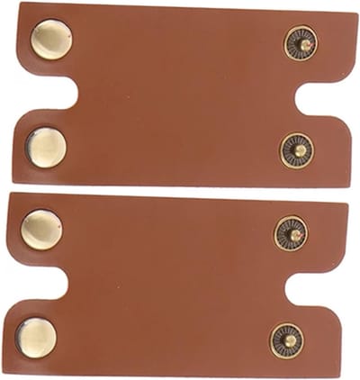 Scheermes Hoesjes - Beschermhoesjes - Reizen Opslag - Synthetisch Leer - 8.5 x 4.5 cm - Bruin