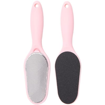 Broyeur de pieds pour enlever les peaux mortes, éliminer les cors, râpe pour plante de pied, gommage pour pieds, outil de pédicure rose