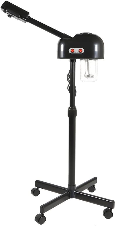 Sello! gezichtsstomer – ozonfunctie – verstelbaar – nano verneveling – 750ml watertank - 360° draaibare stoomkop – mobiel – zwart