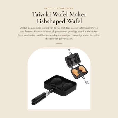Dailygoods- Wafelmaker met antiaanbaklaag - Dual Pot Mold - Roestvrijstalen handgrepen - Hittebestendig - Eenvoudig te reinigen - Slim ontwerp - Wafelijzer