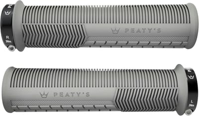 Fiets Handvatten - Ergonomische Stuur - Comfortabel Fietsen - Zig-Zag Duim Pad - Dunne Variant - Grijs