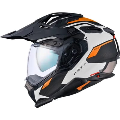 Nexx X.WED3 Keyo Wit Oranje Mat Adventure Helm - Helm