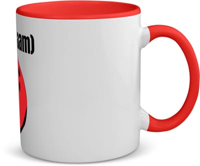 Akyol - bowlingbal met eigen naam koffiemok - theemok - rood - Bowlen - ieman die graag bowlt - sport bal - wedstrijdsport - cadeau - verjaardag - kado - 350 ML inhoud