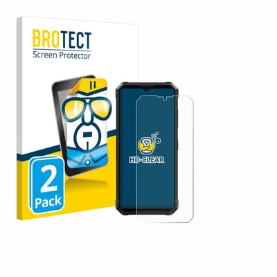 BROTECT - Screenprotector voor Fossibot F106 Pro - Folie Beschermfolie transparant 2 Stuks