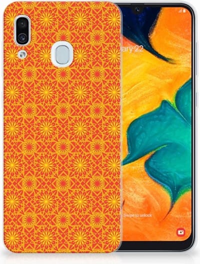 Samsung Galaxy A30 TPU bumper Batik Oranje