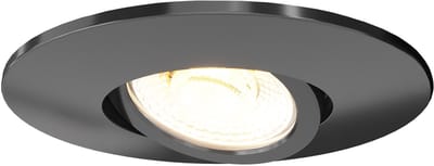 Ledvion - LED Inbouwspot - Zwart - 6W - CCT 2200K-4000K - Ø96mm - Dimbaar - RVS - IP65