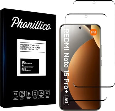 Screenprotector geschikt voor Xiaomi Redmi Note 15 Pro Plus 5G - 2 stuks Beschermglas van glas Transparante glazen schermbeschermfolie