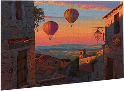 Puzzel 1000 stukjes - Houten puzzel - Ontspanning thuis - Alfabetische tips - 75x50 cm - Kleurrijk