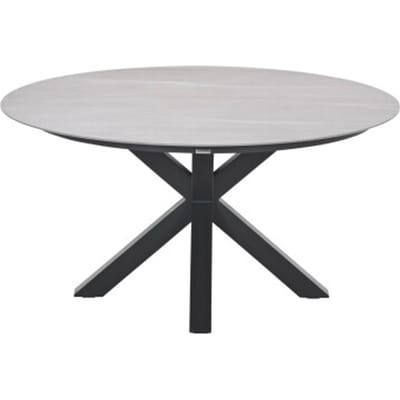 Garden Impressions Lowland tafel Ø150 cm carbon black centostone napoli sand