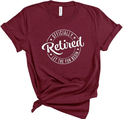 Lykke Officially Retired Let The Fun Begin| Pensioen | Unisex T-shirt | Retired Dames |Retired Heren|Maat S