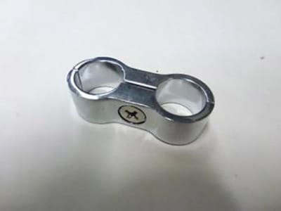 een 15 mm diameter verchroomde motorslanghouder voor custom sccooters nieuw