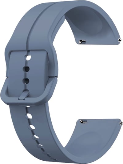 Siliconen bandje - geschikt voor Garmin Venu (2 Plus) / Venu SQ (2) / Vivomove (Style - Sport) / Vivoactive 3 / 5 / 6 / Forerunner 55 / 165 / 245 / 645 / 570 - 42mm - steenblauw