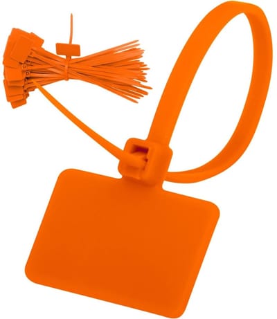 Daity 100 stuks - Kabel Labels - gekleurde snoerlabels tie wraps - zelfborgende nylon plastic kabelbinders - voor identificatie van draadkabels