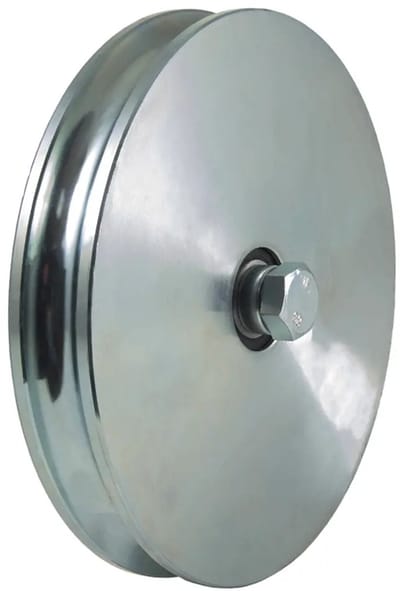 Ronde groefschijf van 200 mm, groefbreedte 20,5 mm, 2 kogellagers