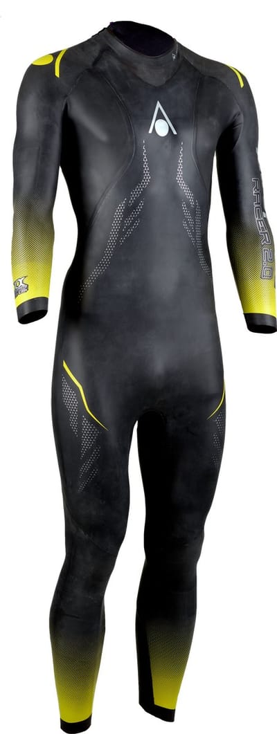 Aquasphere Racer 2.0 - Wetsuit - Heren - Zwart/Geel XS