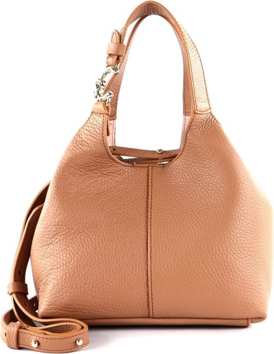 COCCINELLE Leren Handtas Schoudertas C-Easy Crossbody Bag Skin Beige