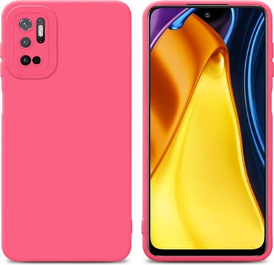 Cadorabo Hoesje geschikt voor Xiaomi RedMi NOTE 10 5G / POCO M3 PRO 5G in FLUID ROOD - Beschermhoes gemaakt van flexibel TPU silicone Cover Fluid Case