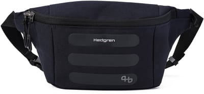 Hedgren VISIT heuptas met RFID-bescherming – Draagbaar als crossbody – Waterafstotend – Gerecyclede materialen - Peacoat Blau
