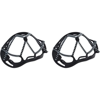 2 Pièces Crampons de Traction pour Marche Prévenir le Glissement Crampons à Ressort Haute Tension pour Randonnée Jogging Chasse