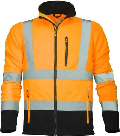 Ardon Signal Hi-Viz Fleece Jack | Fluorescerend oranje/zwart | Maat L | Reflectieklasse 3