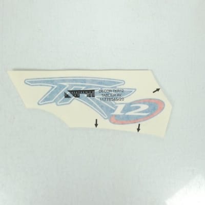 Autocollant tablier avant TKR12 pour scooter Peugeot 50 Tkr 12P 778545E9 Neuf