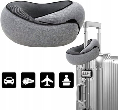 Reiskussen - Nekkussen voor Auto & Vliegtuig - Traagschuim – Neck Travel Pillow - Hoofdkussen voor Nekklachten - Neksteun Kussen - Reisaccessoires