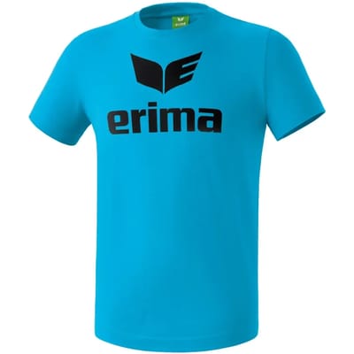 Erima Promo T-Shirt Kinderen - Zwart / Curaçao | Maat: 140