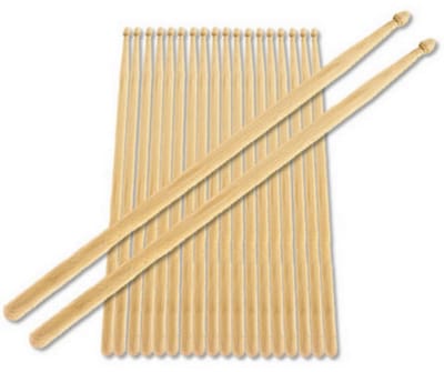 2B Drumstokken met Nylon Tip, 10 Paar