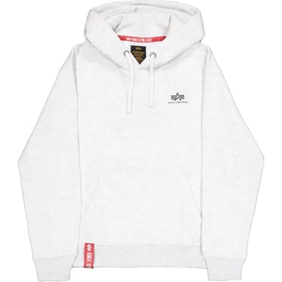 Hoodie met klein logo Alpha Industries Basic