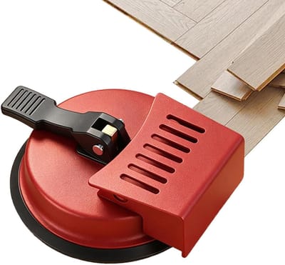 Vloer Gereedschap - Kier Herstel Kit - Vloer Egaliseren - Sterke Zuignap - 12 cm Diameter - Zwart