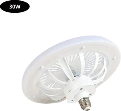 Livano Plafondventilator - Met Verlichting - Plafond Ventilator - Met Lamp - Plafonniere Met Ventilator - (Met Licht) - Wit - 25cm