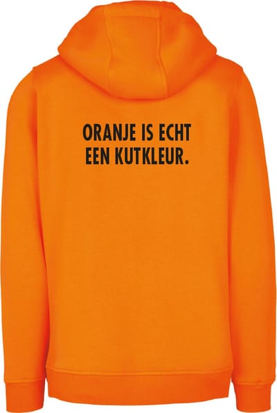 Hoodie oranje XL - Oranje is echt een kutkleur - soBAD. - Koningsdag - Unisex - Oranje - Voetbal - Nederland