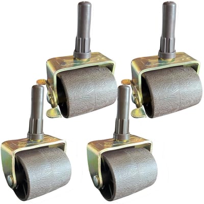 Zwenkwielen Bedframe - Wielen voor Bed - Meubels Verplaatsen - Zware Belasting - Set van 4 - Metaal