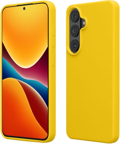 kwmobile telefoonhoesje geschikt voor Samsung Galaxy S26 Plus - Hoesje met siliconen coating - Smartphone case in stralend geel