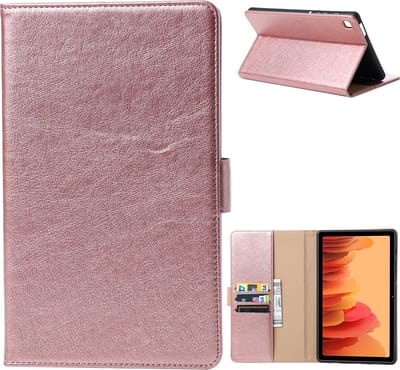 Luxe Tablet Hoes + Standaardfunctie - Geschikt voor Samsung Galaxy Tab A7 Lite Hoes - 8.7 inch (2021) - Roze Goud