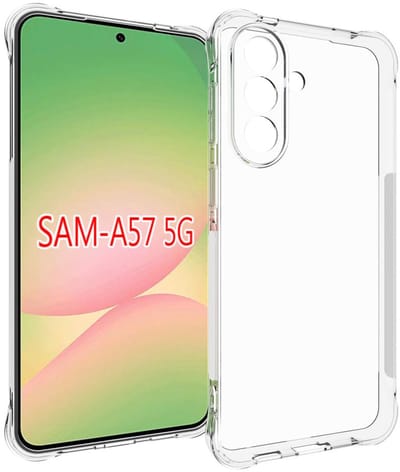 MobyDefend Hoesje - Geschikt voor Samsung Galaxy A57 - Transparante Shockproof TPU Backcover - Verstevigde Hoeken - Volledig Doorzichtig