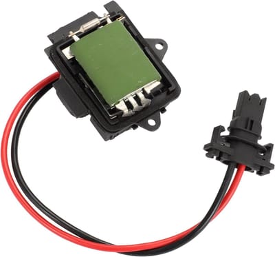HVAC Blower Motor Resistor voor Renault Kangoo Express 1997-2007 - Verwarming, Ventilator, Onderdeel No.7701067033, Metaal en ABS, Zwart